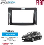 Moldura 2 DIN Fiamon para Fiat Bravo 2010 até 2016