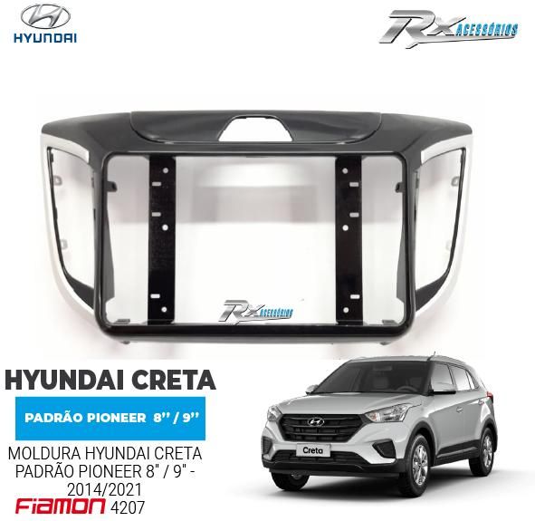 Moldura Padrão Pioneer 8 e 9" Para Hyundai Creta