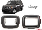 Moldura Pcd + 2 Din (padrão Chinês) Fiamon Para Jeep Renegade 2015 Até 2021