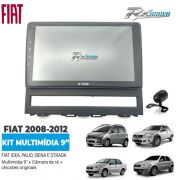 Kit Multimídia 9" Para Fiat Idea, Palio, Siena e Strada 2008 até 2012 - C/ Câmera de ré