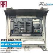 Kit Multimídia 9" Para Fiat Idea, Palio, Siena e Strada 2008 até 2012 - C/ Câmera de ré