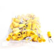 Terminal Garfo Amarelo 6mm- Pacote Com 100 Unidades