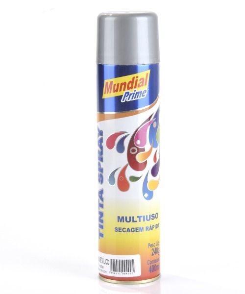 Tinta Spray 400ml Mundial Prime Multiuso - Várias Cores